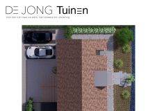 2D ontwerp tuin met verhoging Hardinxveld Giessendam