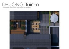 2D ontwerp dakterras en tuin Papendrecht