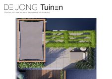 2D ontwerp dakterras Dordrecht
