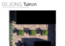 2D ontwerp Tuin met tegels en planten Nieuw Lekkerland