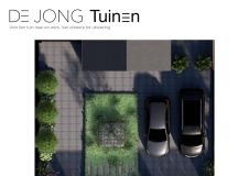 2D ontwerp tuin met oprit Haalderen