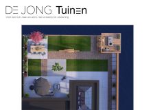 2D ontwerp grote tuin aan water Zuidland