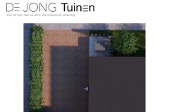 2D ontwerp van voortuin met oprit Papendrecht