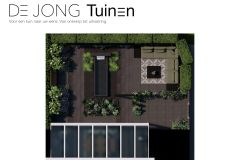 2D ontwerp tuin met zithoek Papendrecht