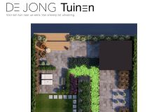 2D ontwerp Vlondertuin aan het water Alblasserdam