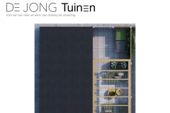 2D ontwerp tegeltuin met pergola Sliedrecht