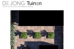 2D ontwerp Tuin met tegels en planten Nieuw Lekkerland