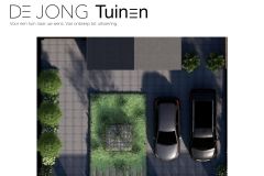 2D ontwerp tuin met oprit Haalderen