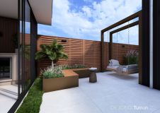 Maatwerk zitbankje en pergola's in Hardinxveld-Giessendam