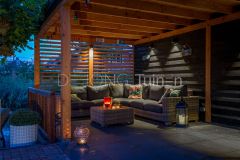 Overkapping in luxe tuin Papendrecht