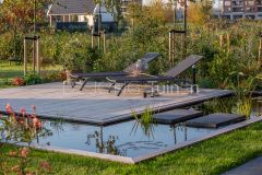 Terras bij vijver in Papendrecht