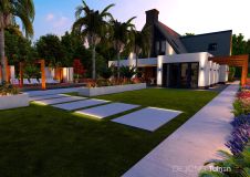 Villatuin met Ibiza sfeer in Papendrecht