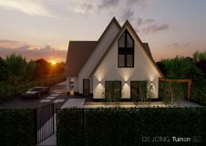 Tuinontwerp villatuin voortuin en oprit