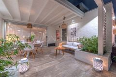 Ibiza style tuin Papendrecht overkapping