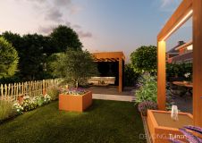 Sfeervolle tuin met waterelement in Papendrecht