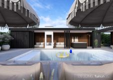 Exclusieve villatuin met zwembad in Papendrecht