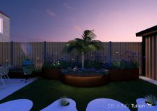 Sfeervolle borders met palmboom in Gorinchem