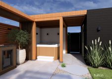 Tuinontwerp met jacuzzi in Gorinchem