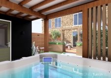 Overkapping met jacuzzi in Gorinchem