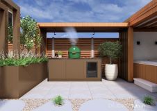 Luxe tuinontwerp met buitenkeuken in Gorinchem