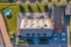 Bovenaanzicht grote tuin Papendrecht