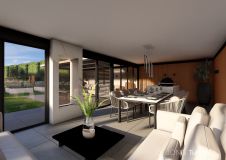Luxe overkapping met buitenkeuken