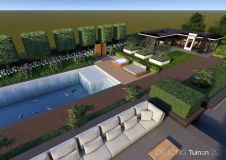 Luxe villatuin met buitenverblijf in Dordrecht