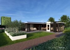 Villatuin met een luxe buitenverblijf in Dordrecht